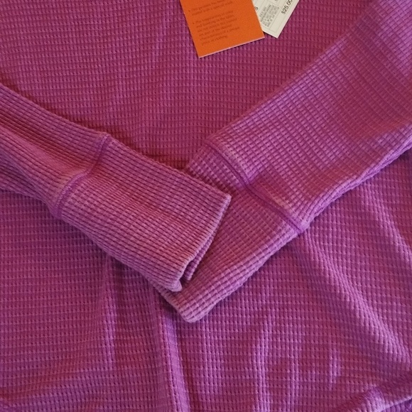 Thermal long sleeve material purple women's small Great Item To Use As A Gift! - Picture 3 of 4